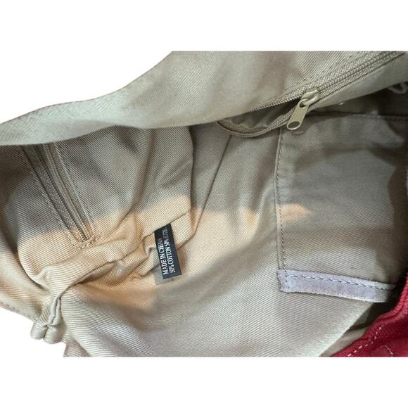 Vintage Nordstrom Red Hobo Handbag Y2K 2000s 90s - Picture 5 of 9